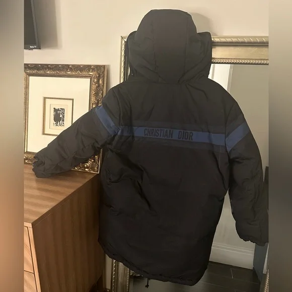 Dior reversible long puffer jacket